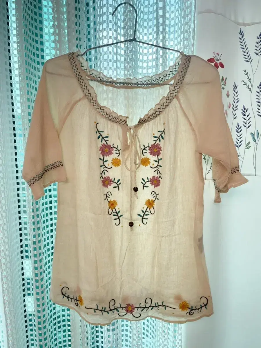 Mori Girl Hagumi Embroidered Blouse (on sale!)