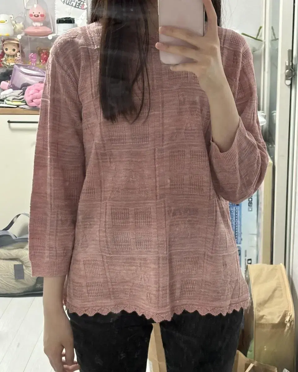 Vintage indie pink knit