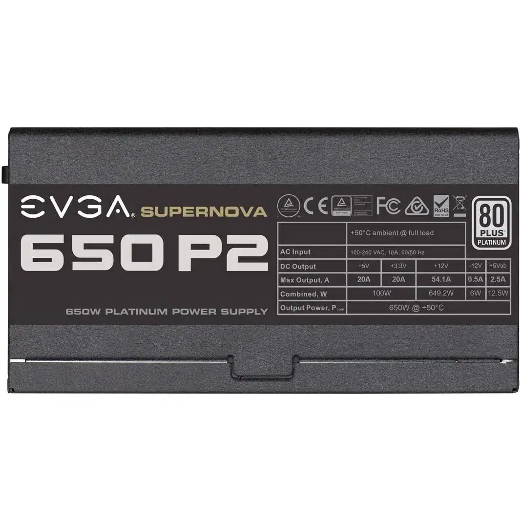 EVGA 슈퍼노바 P2 650W 최상위 티어 80+ 플래티넘 파워서플라이