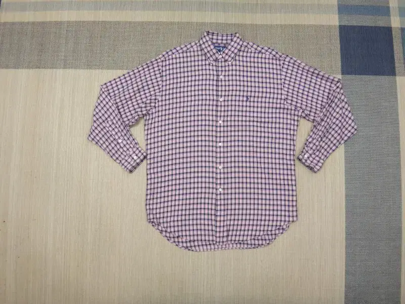 (XL) Polo Ralph Lauren Men's Check Pattern Long Sleeve Cotton Shirt