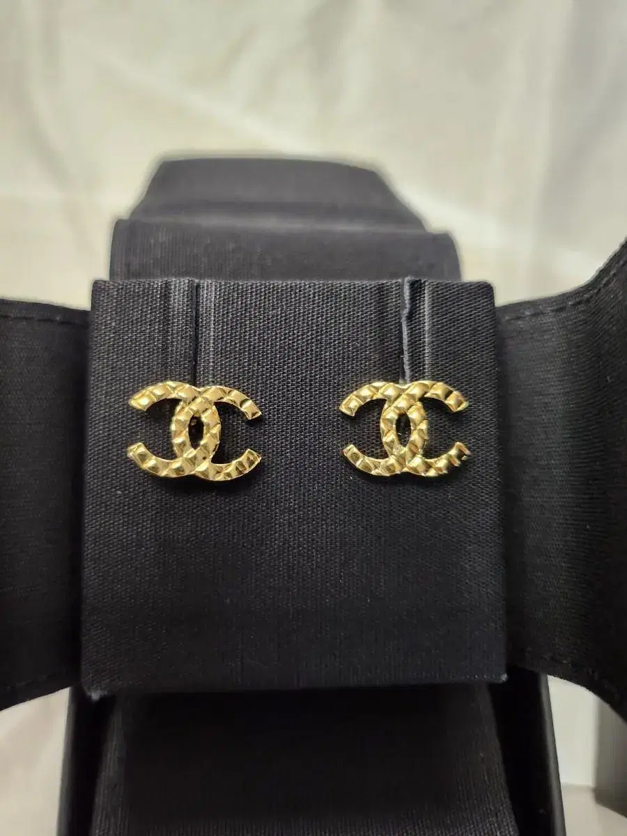 Chanel Gold CC Logo Earrings