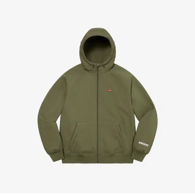 Supreme windstopper zip up dark olive XL