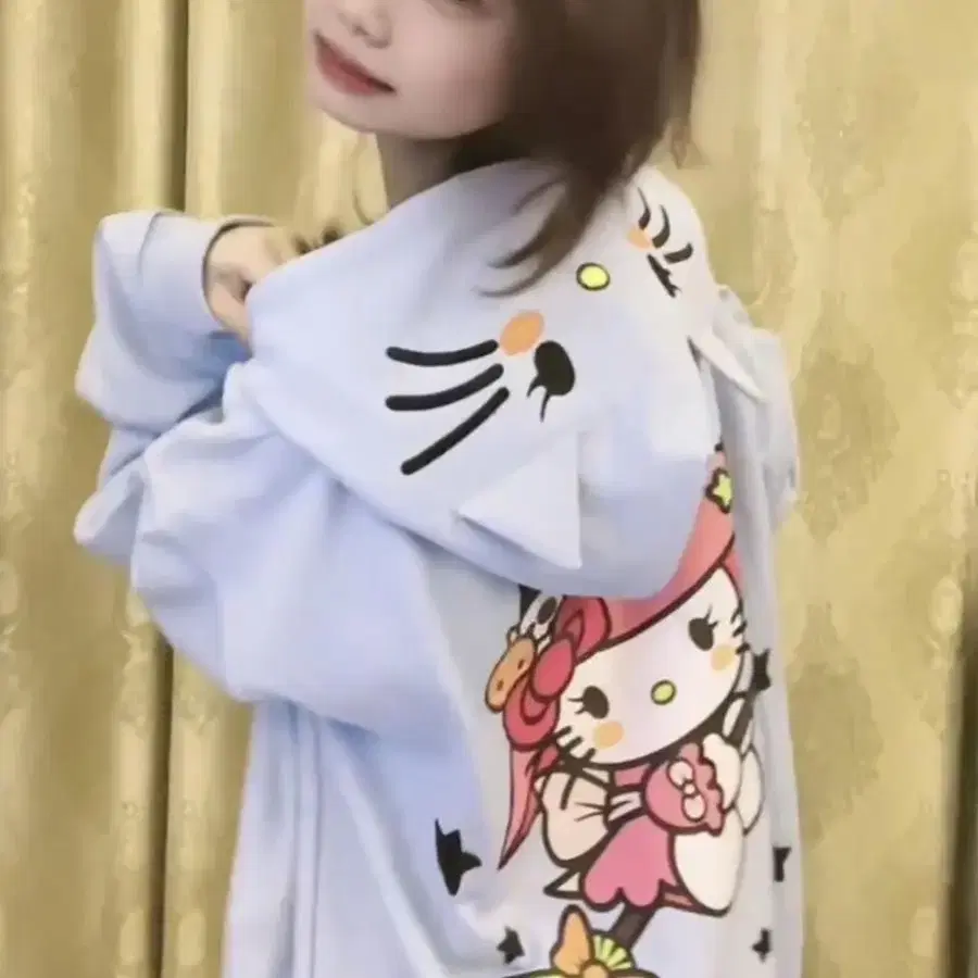 Hello kitty 후드티 코트(2색깔)