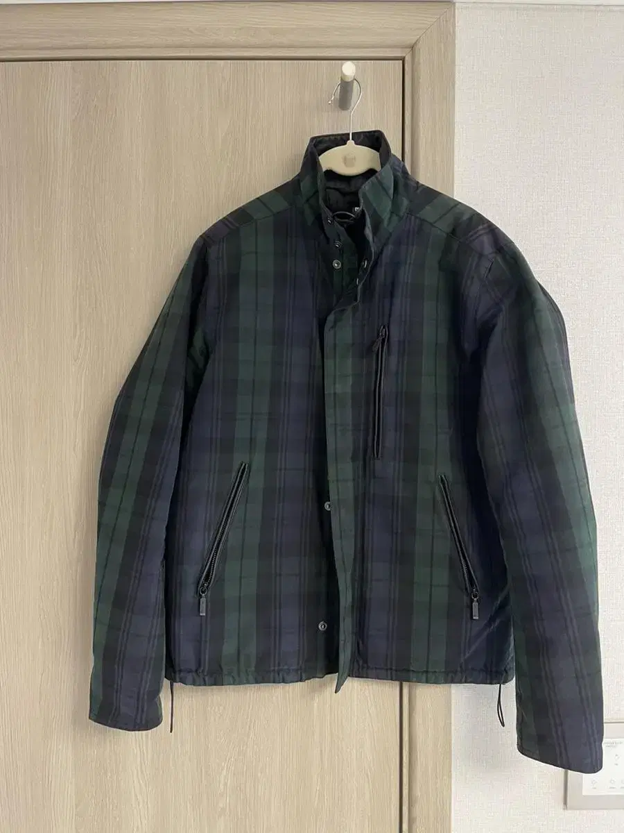 BARBER TWO BELL WAX JACKET Blackwatch Tartan Check M