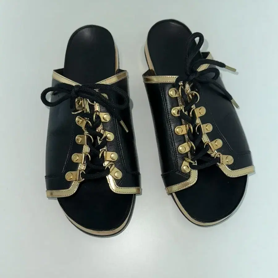 Balmain lace up sandals 발망 슬리퍼