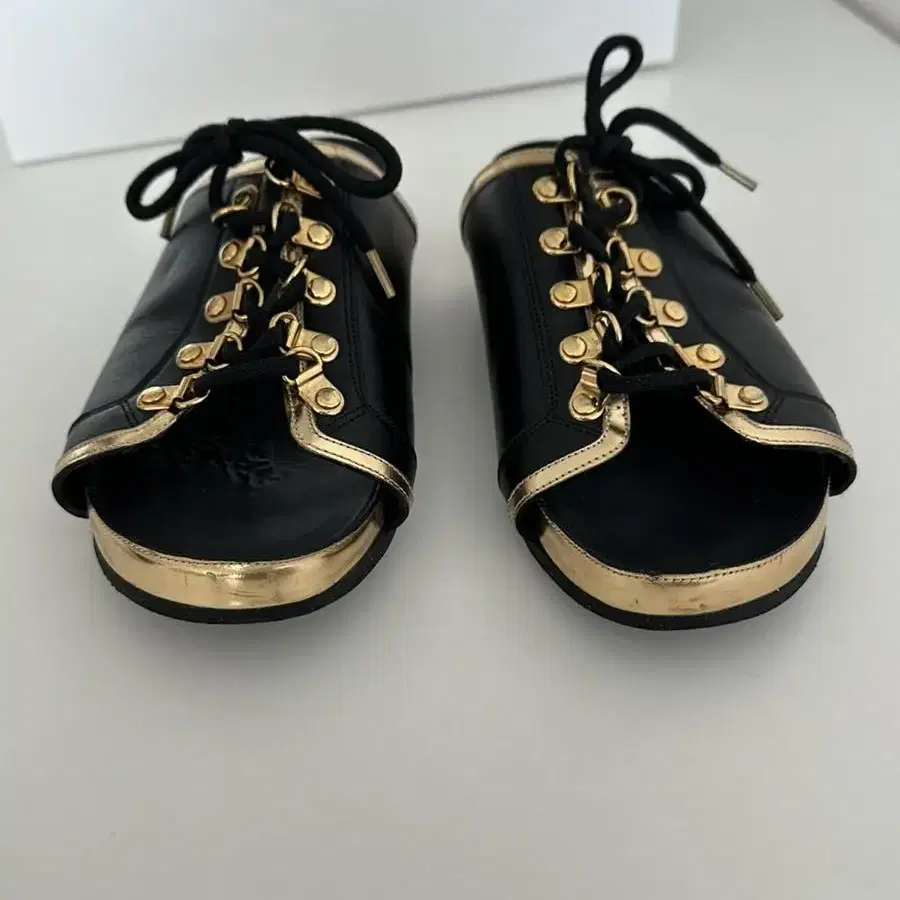 Balmain lace up sandals 발망 슬리퍼