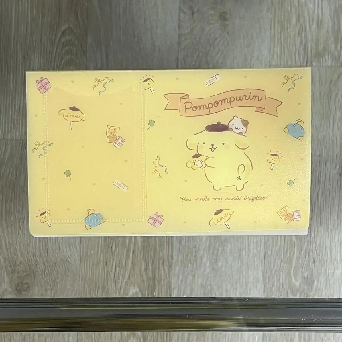 Pompompurin 3-step binder Cheki Album photocard Pompu Photocard Book collect book San Rio