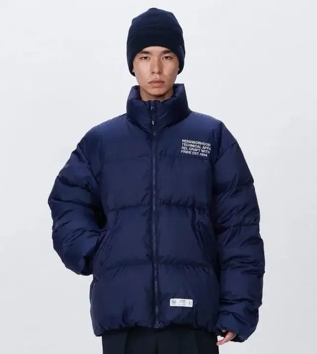 NEIGHBORHOOD DOWN JACKET NAVY L