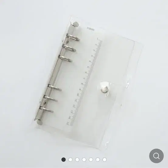 Transparent 6-hole diary cover