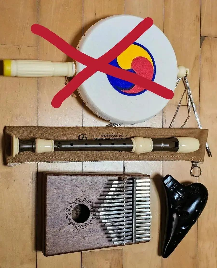 [~Sold May 10] Musical instruments kalimba, recorder, and ocarina for sale.