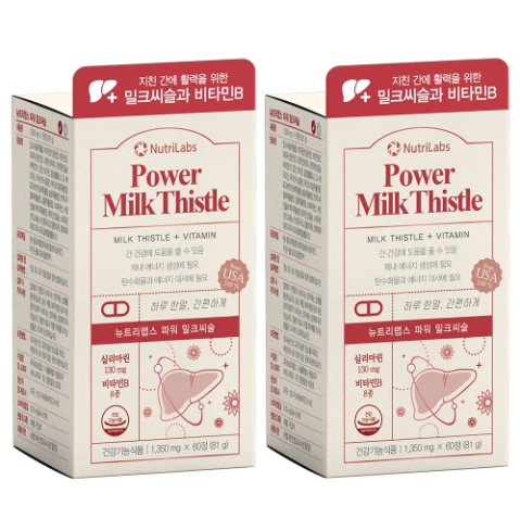 뉴트리랩스 파워 밀크씨슬 1,350mg x 60 x 2BOX