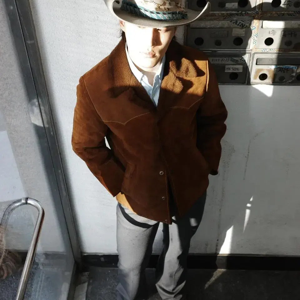 70s pioneer wear suede rancher coat