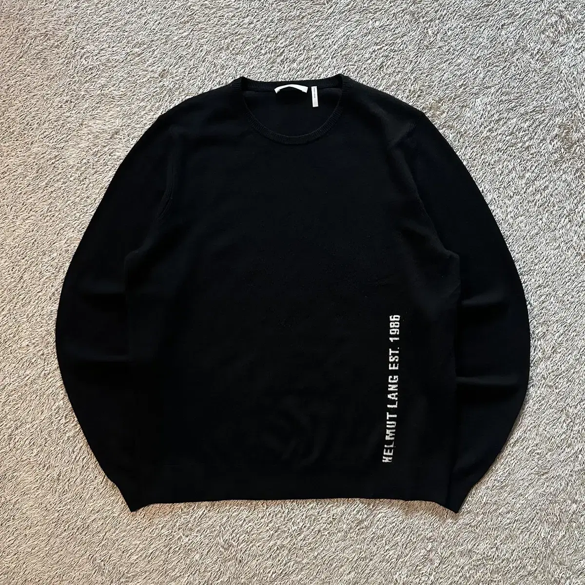 [XL] 헬무트랭 Helmut Lang Cozy Logo 캐시미어 니트