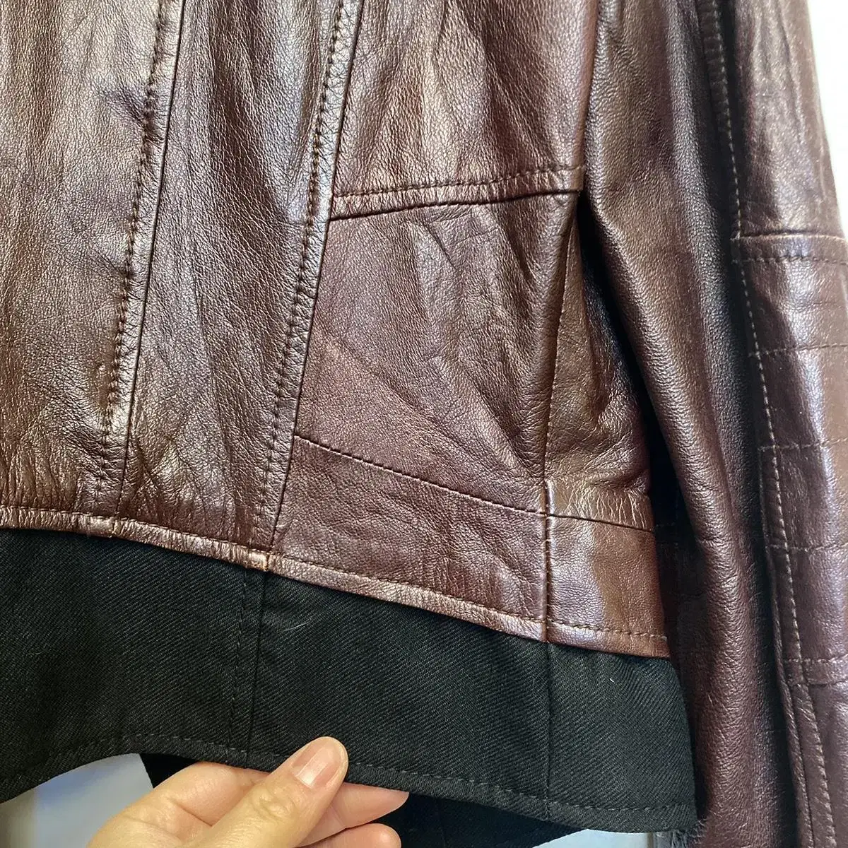 예츠 양가죽 자켓 Size S(55) Yetts Lamb Leather