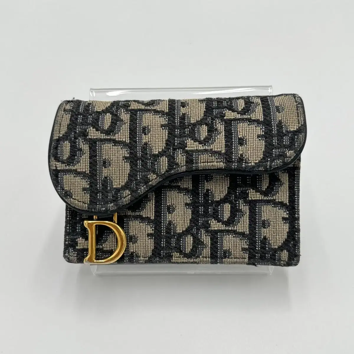 OS / Dior Oblique Jacquard Saddle Bifold Wallet kard