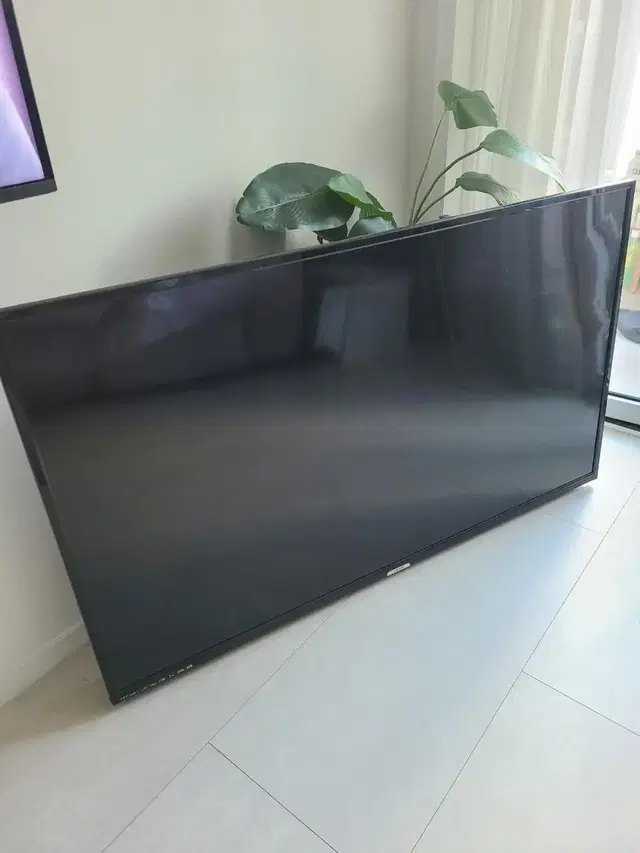 49인치 4K UHD TV 모니터 고장 부품용 액정 패널 문제 티비 부품