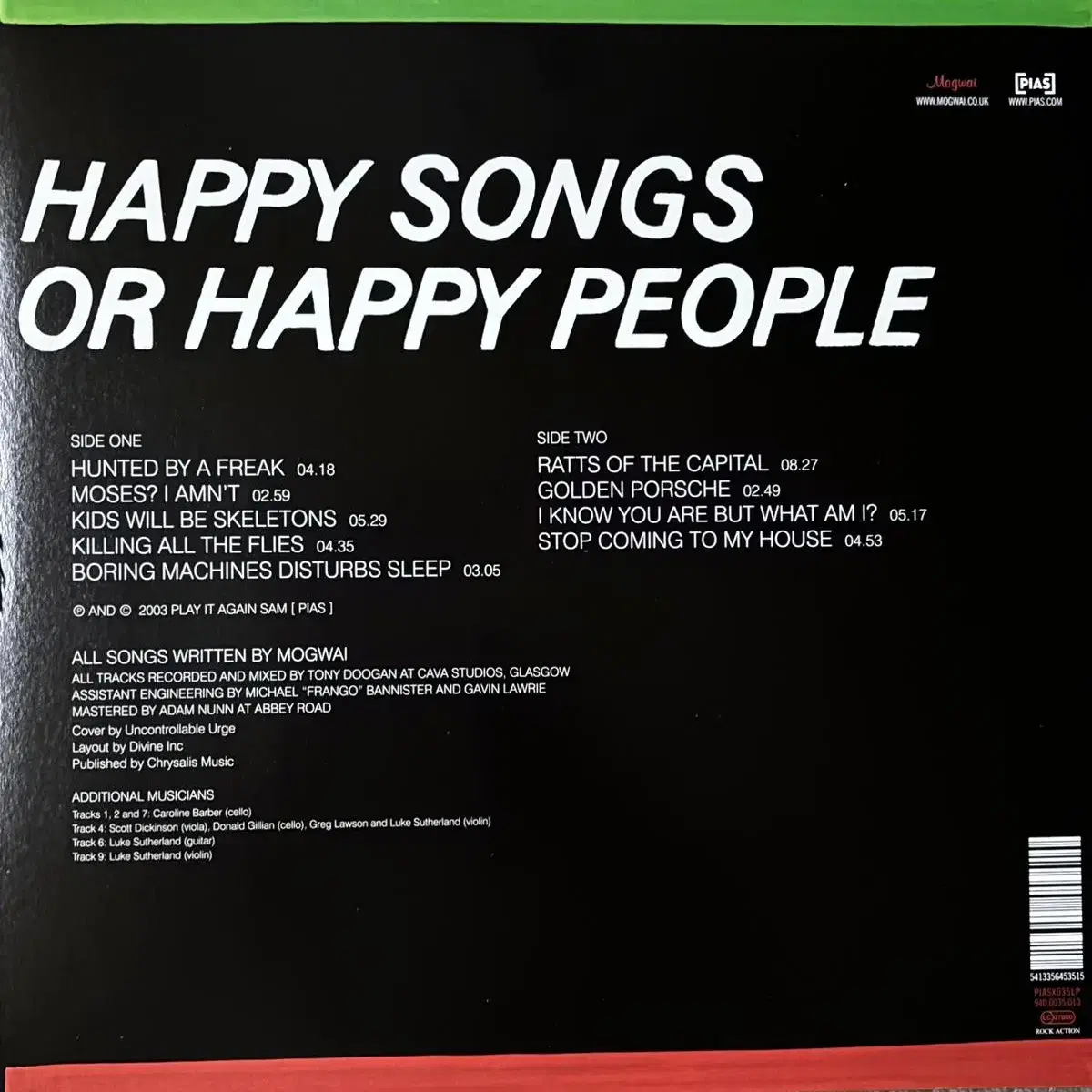 [록LP] Mogwai - Happy Songs For Happy