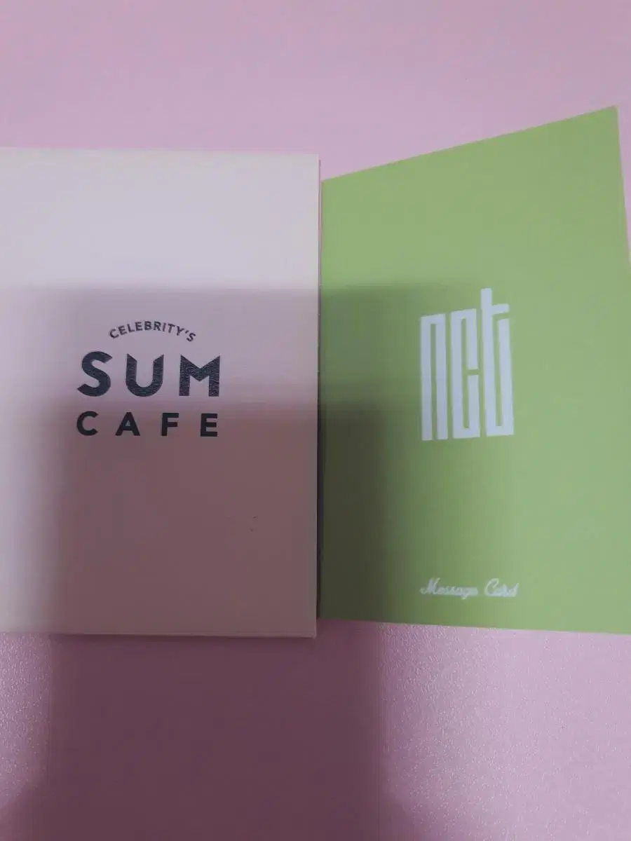 NCT mark Somecafe Message Card