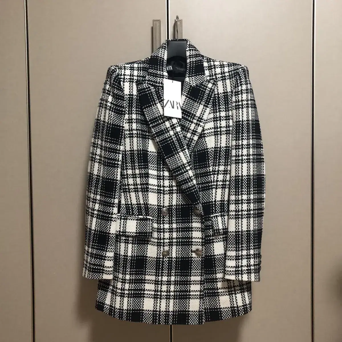 [NEW] Zara Tight-fitting check blazer