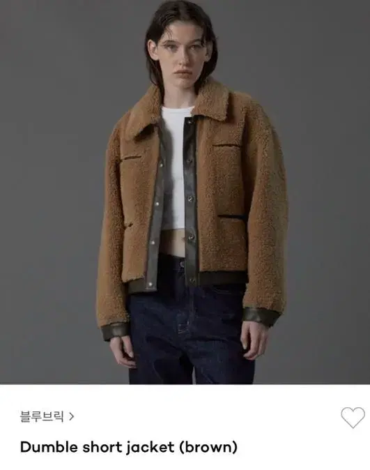 블루브릭 Dumble short jacket (brown)