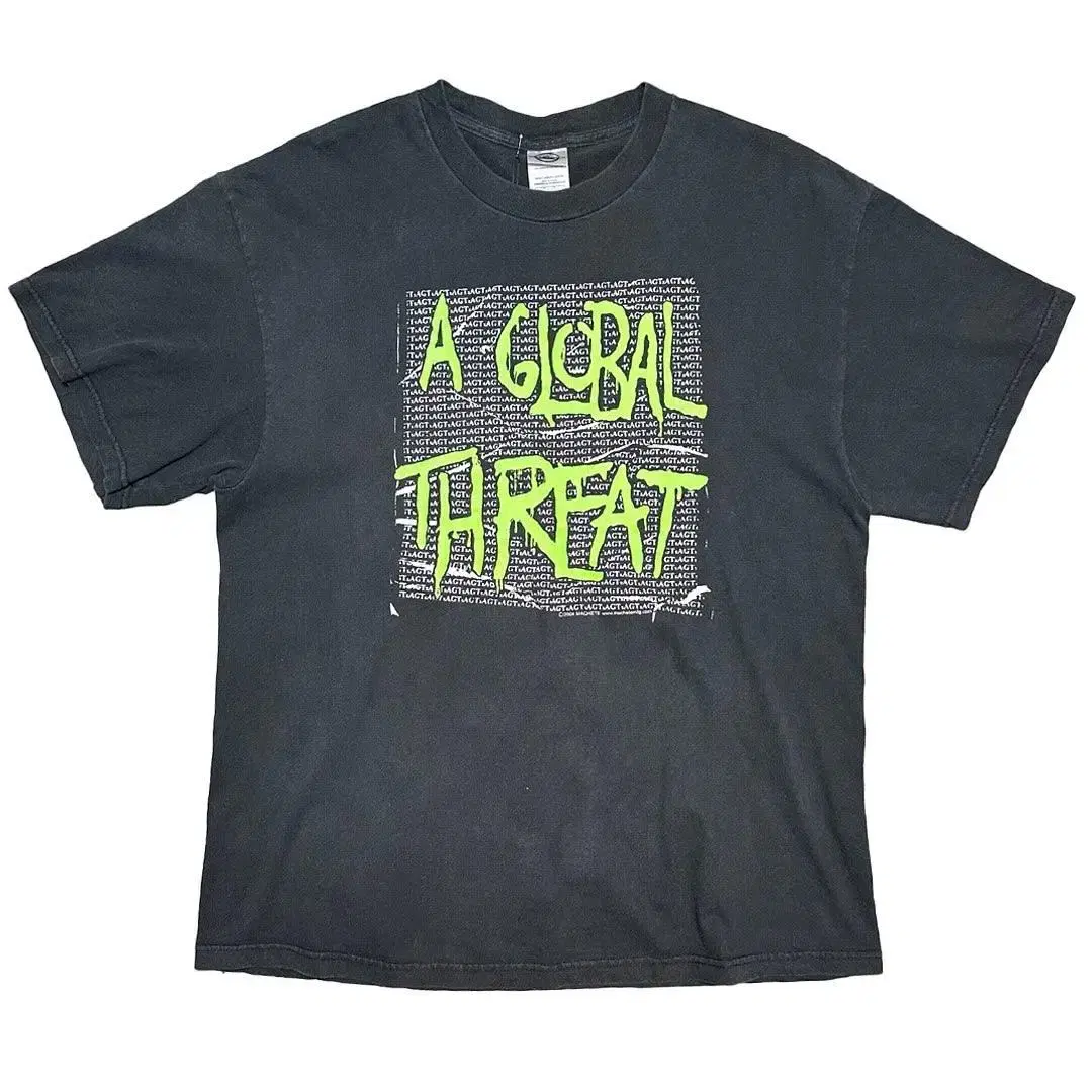 [100]A Global Threat Rock Band 2004 Printed T-Shirt