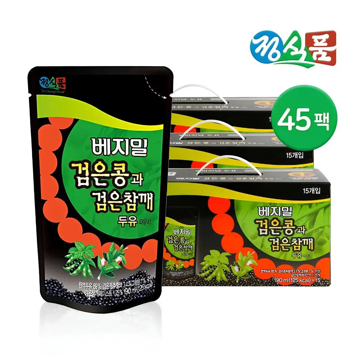 베지밀 검은콩과 검은참깨 파우치*45입