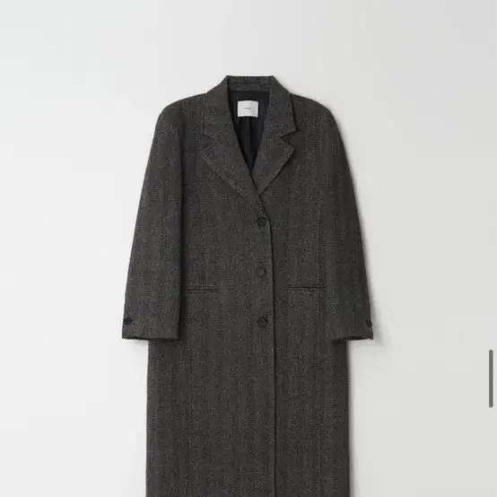 THE RYE) Herringbone Wool Coat(Charcoal)