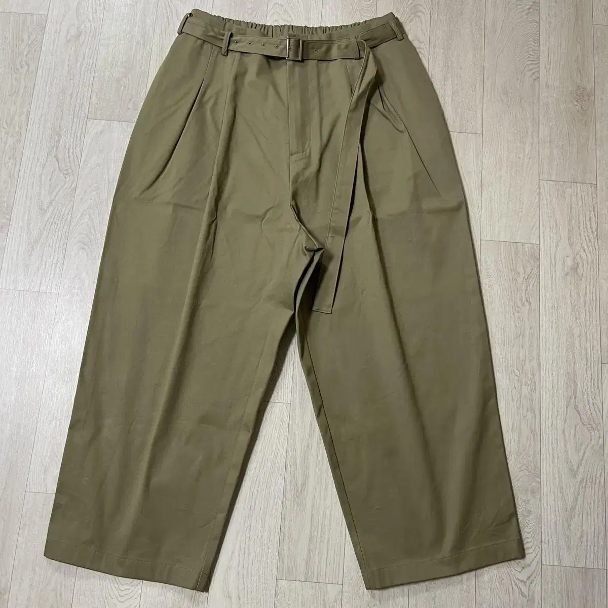 [M]Youth Belted Loose Pants Beige youth