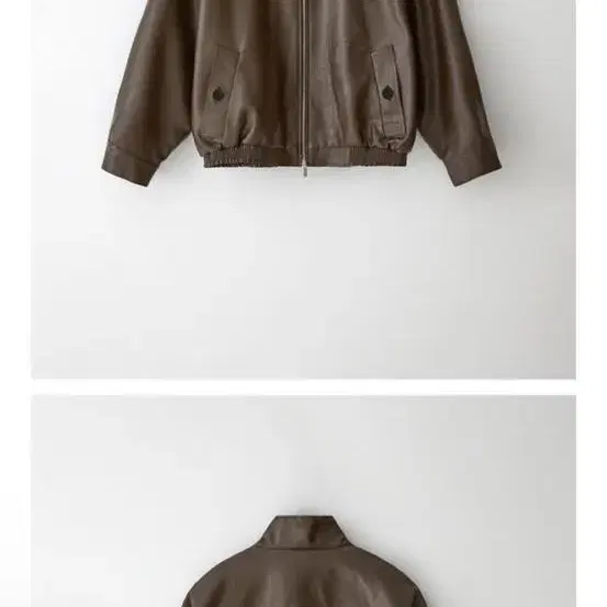 위드아웃썸머 Jenne leather jacket 브라운