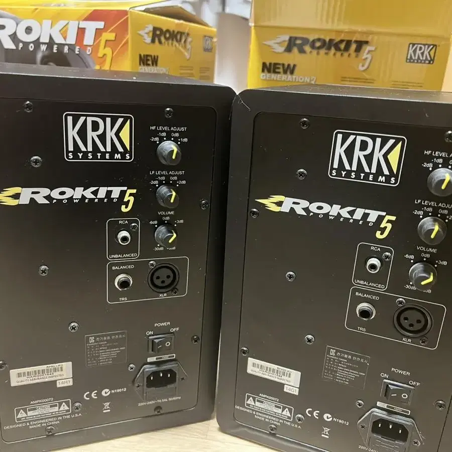 Krk rokit5 g3 블랙 5인치 모니터스피커