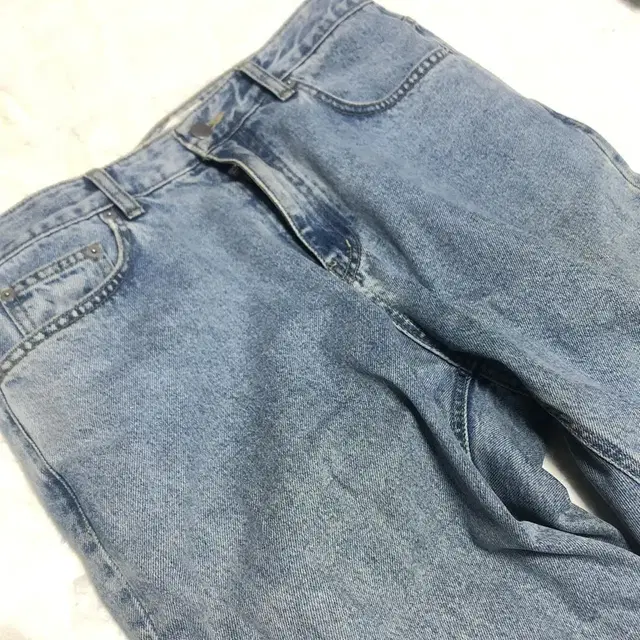 인스펙터 연청 901 WASHED WIDE DENIM PANTS