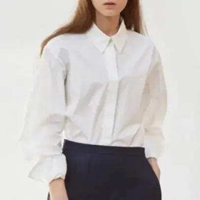 렉토 셔츠 BALLOON SLEEVE COTTON SHIRT