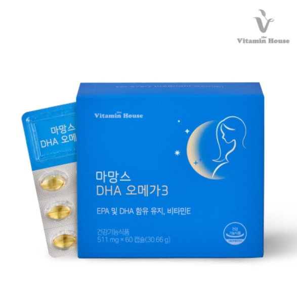 비타민하우스 마망스 DHA 오메가3 511 mg x 60 캡슐