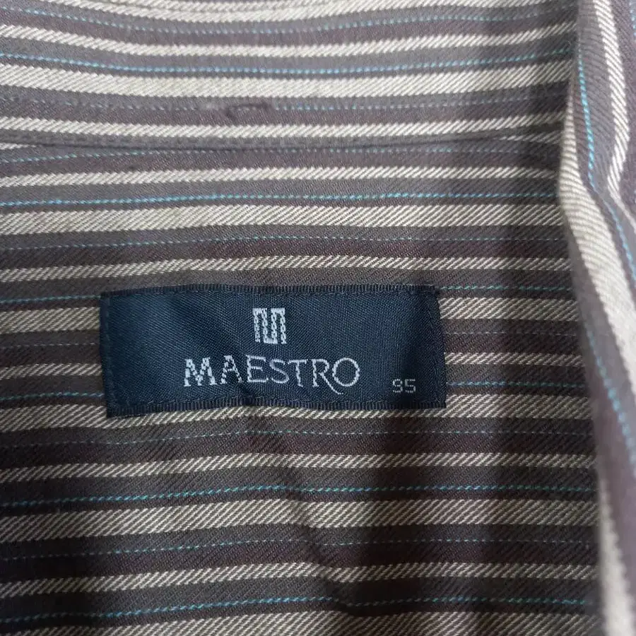 M95 새상품 MAESTRO 긴팔셔츠 다크브라운 M-518