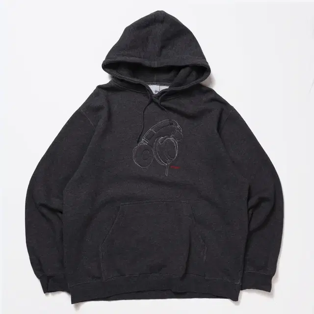 00's Stussy Headphone Embroidered Hoodie