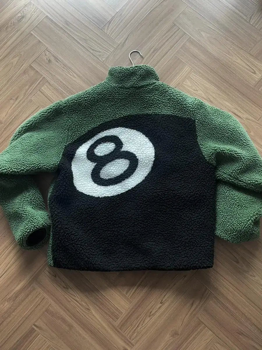 Stussy 8-Ball Sherpa Jacket Green M