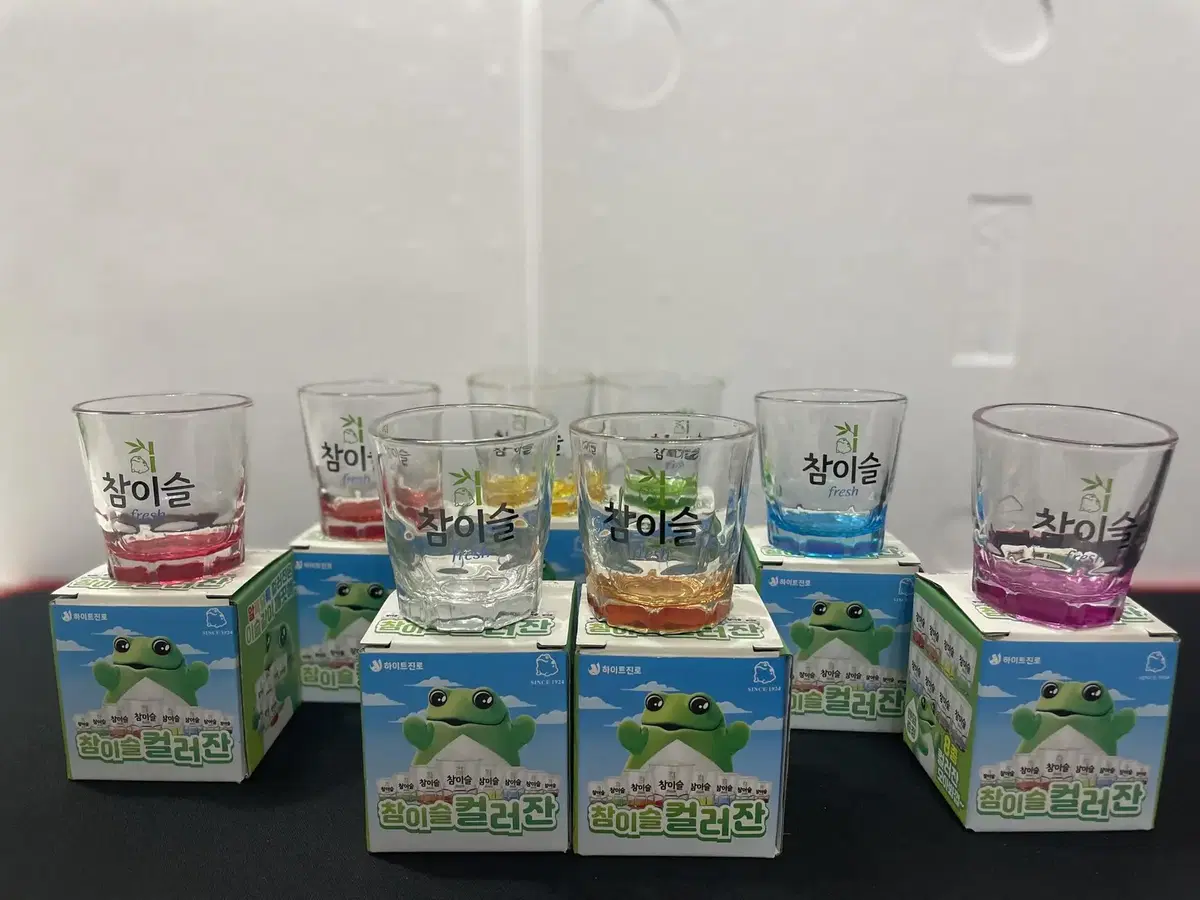 참이슬 컬러잔 8종