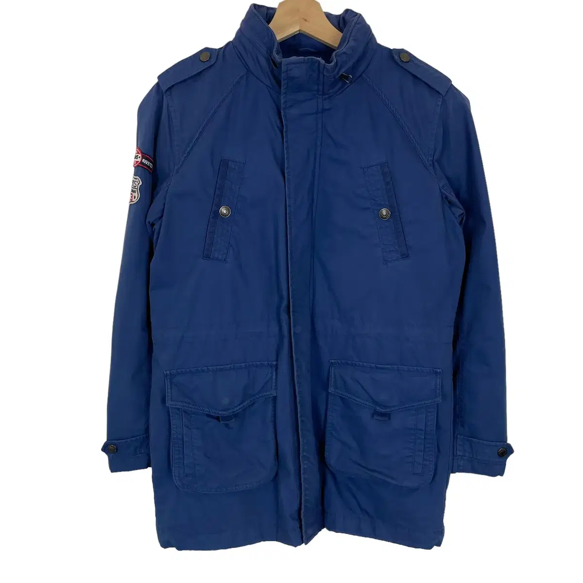 Levi's Navy-blue brushed cotton field jacket with detachable lining