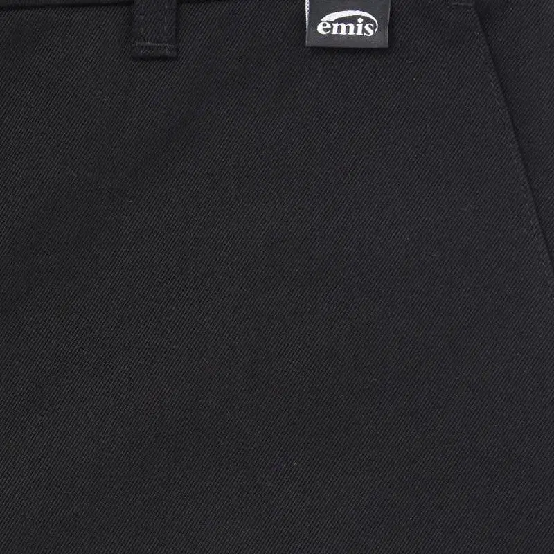 emis UNISEX CHINO PANTS-BLACK