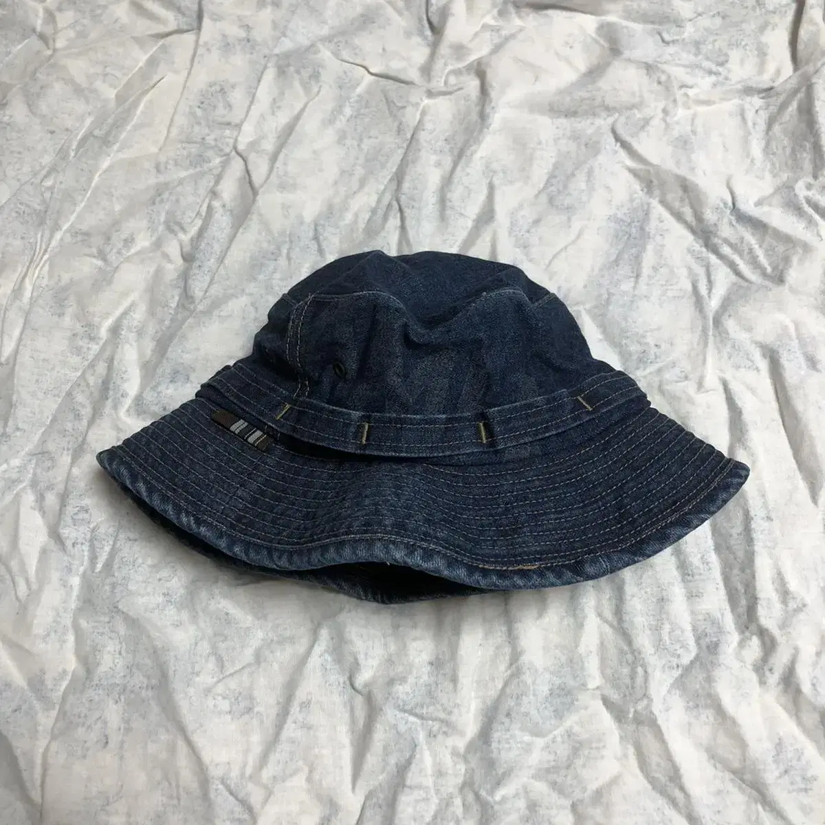 Vintage AMH MILITARY denim bucket hat