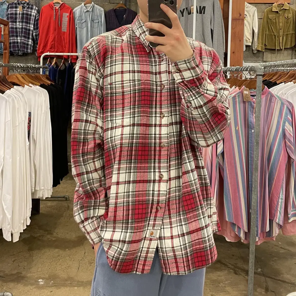 Calhart Flannel Shirt (A6_2321)