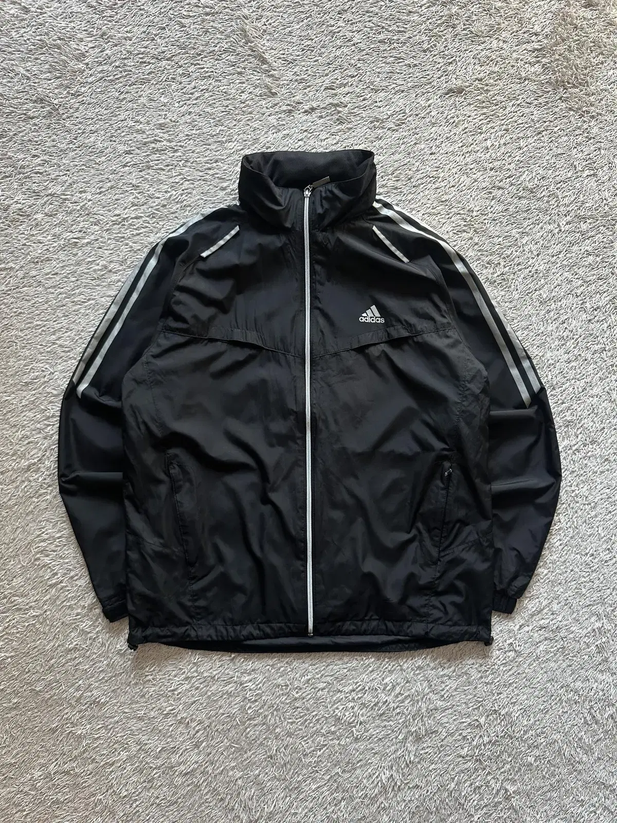 [L] Adidas ADIDAS Sideline Windbreaker Jacket Black