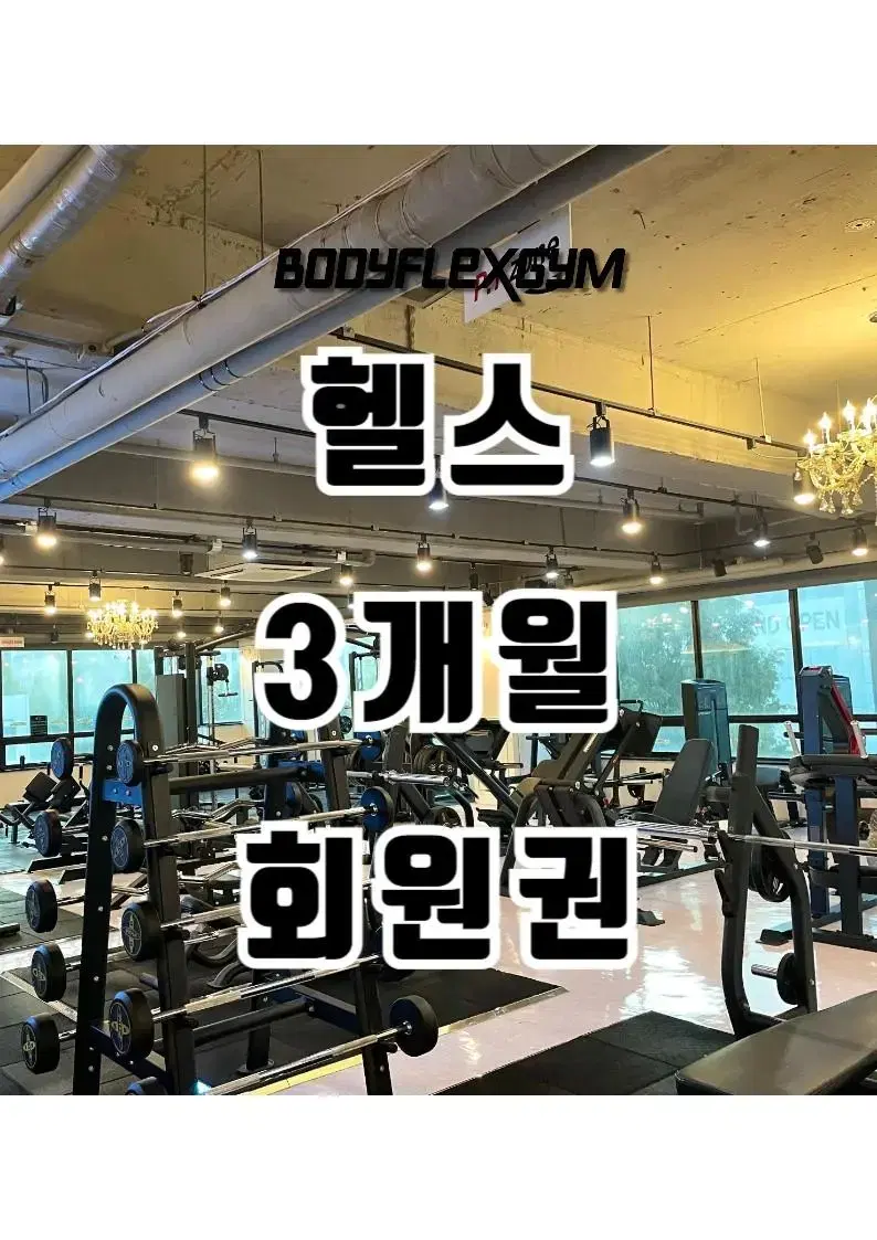 바디플렉스짐 강서구청점 헬스 3개월 회원권