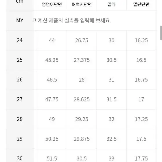 [새제품] 무신사 스탠다드 맘핏 데님 크림 25