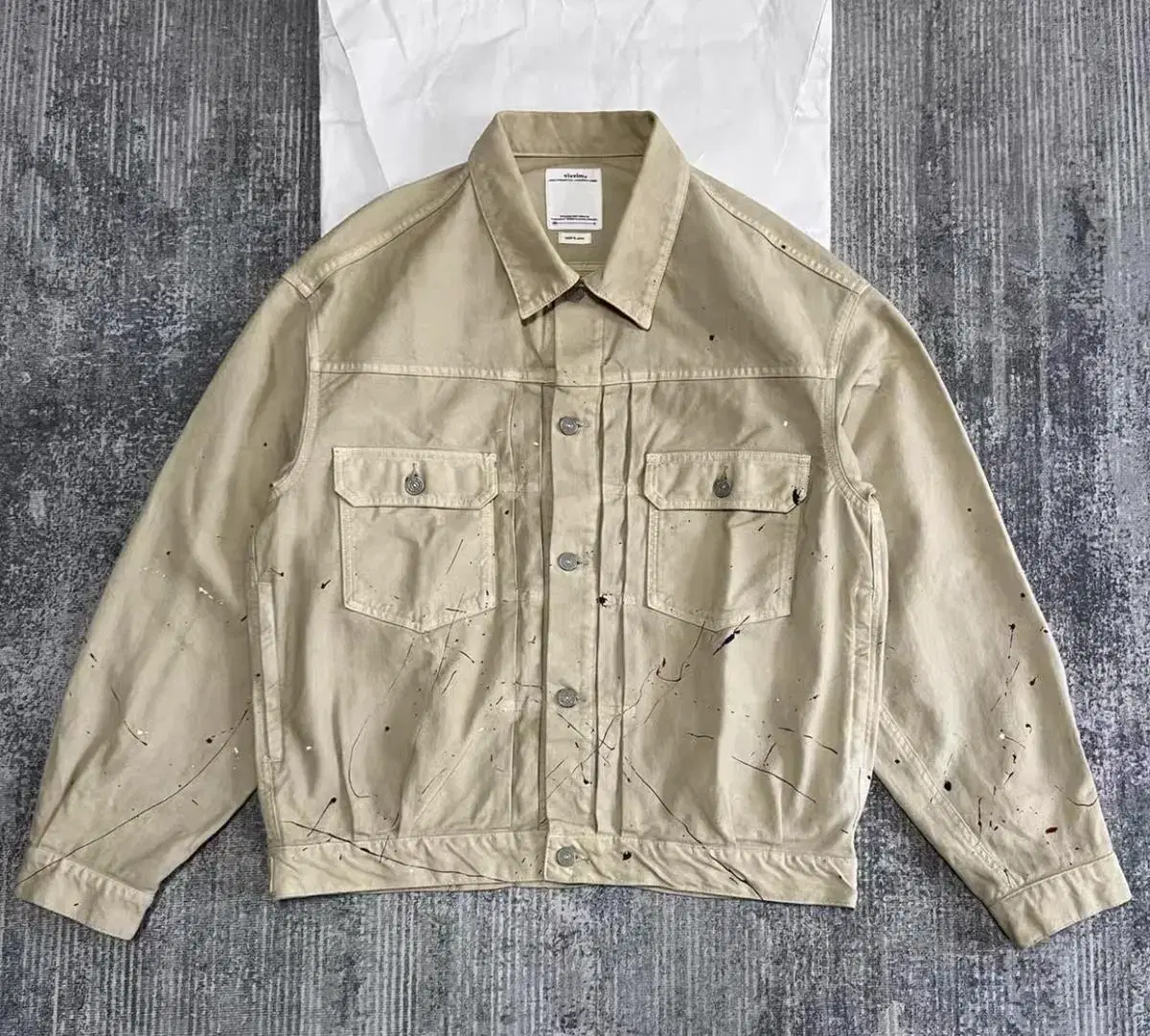 Bizbeam 21ss FIL 101XX Jacket Beige[3]