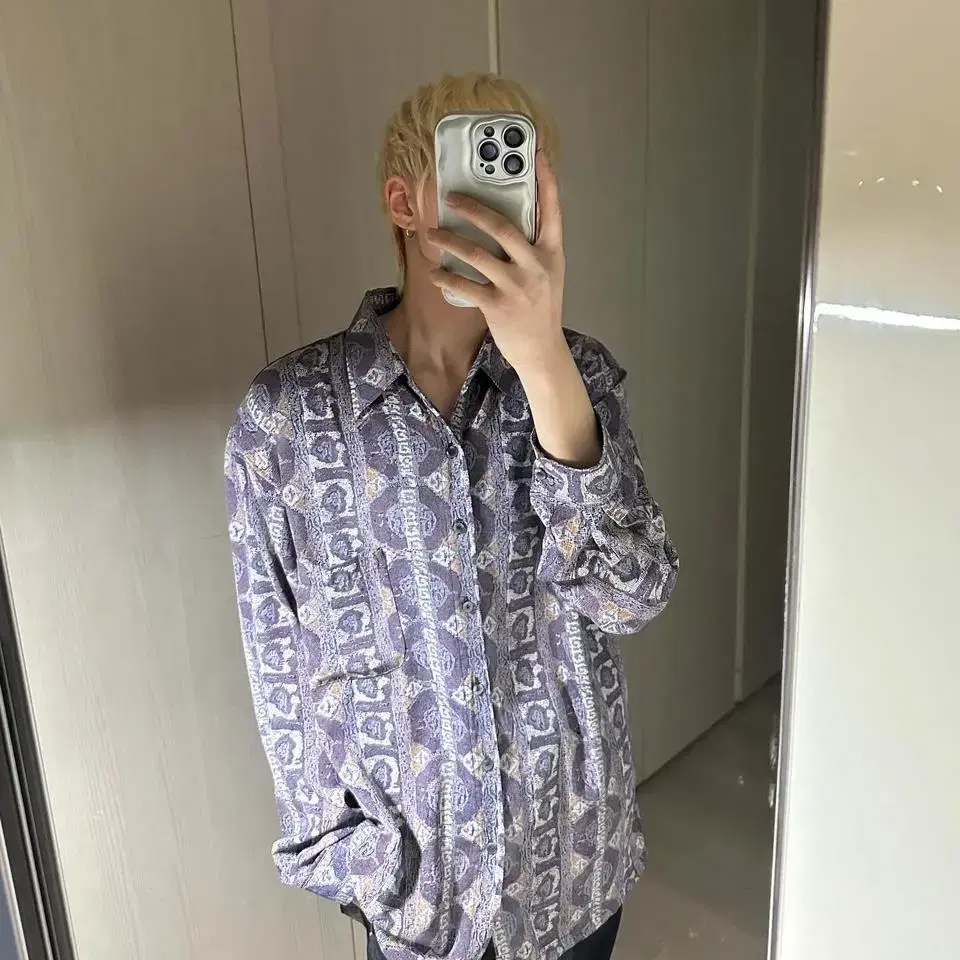 purple pattern shirts