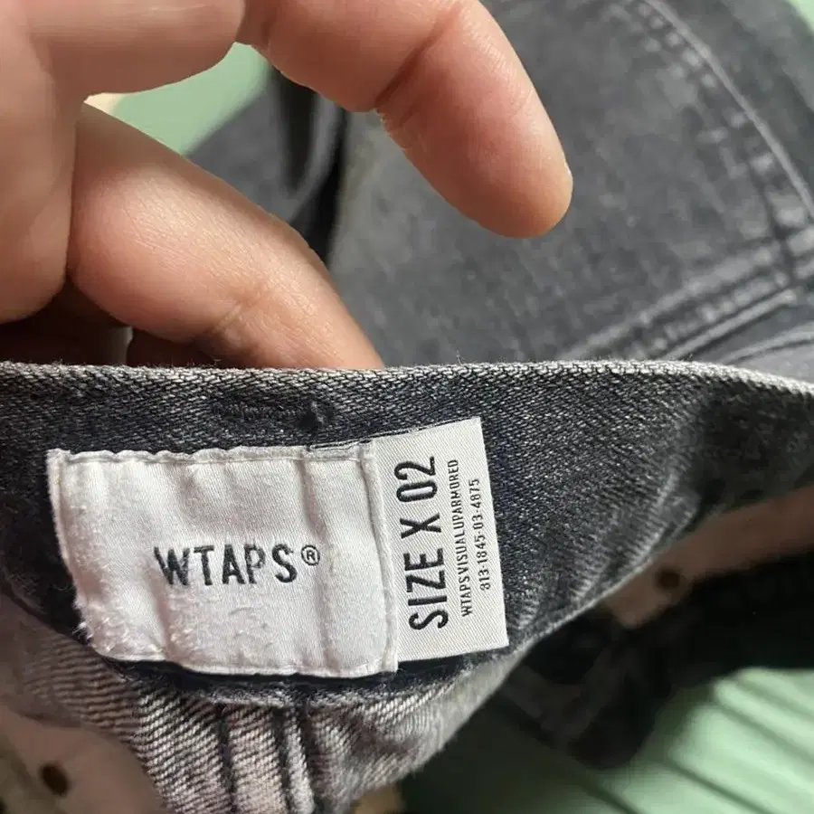 더블탭스 wtaps 블루스 스키니 흑청 데님 M