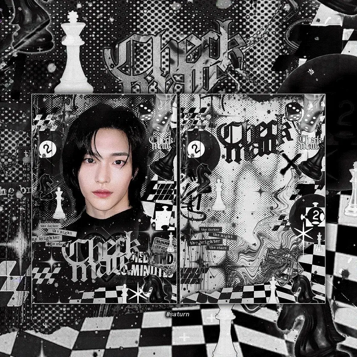 riize wonbin checkmate postcard unofficial goods sell