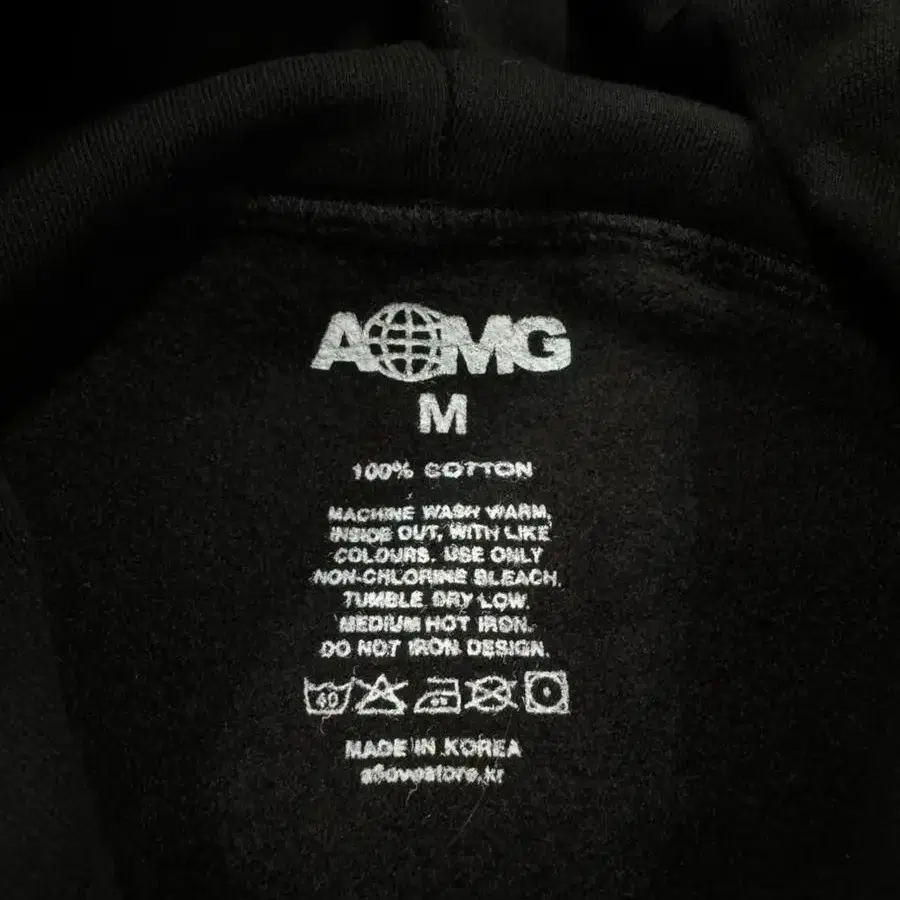 aomg simon dominic 기념 한정 로고 빈티지 후드티 m