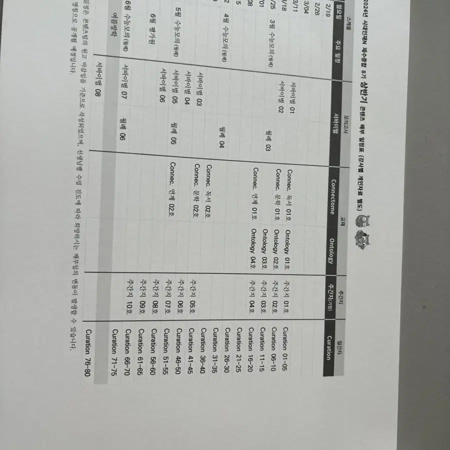 시대인재 재종 국어자료